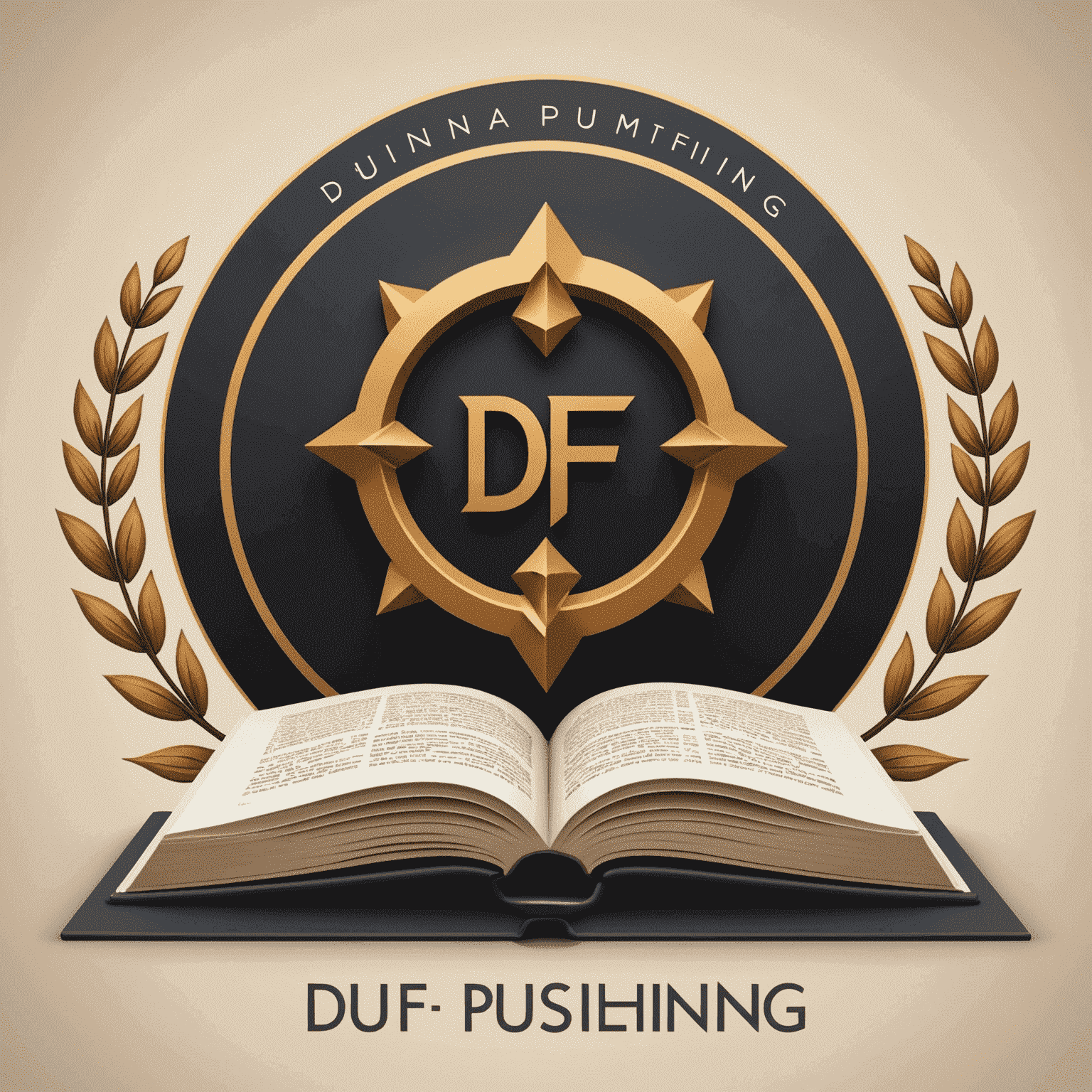 Dfas Publishing logo featuring a stylized book and digital elements, representing the fusion of traditional publishing and modern Dfas technology