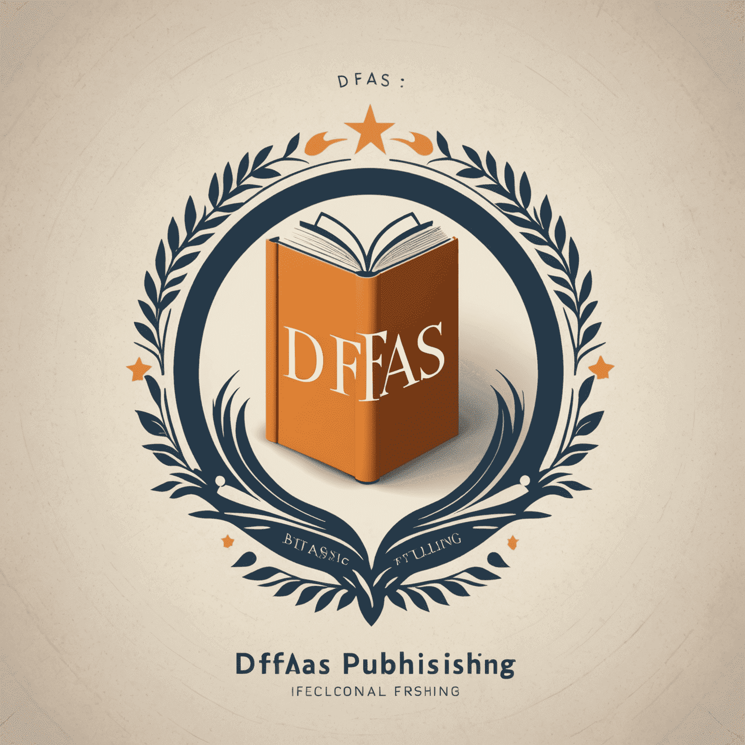 Dfas Publishing logo featuring a stylized book and digital elements, representing the fusion of traditional publishing and modern Dfas technology