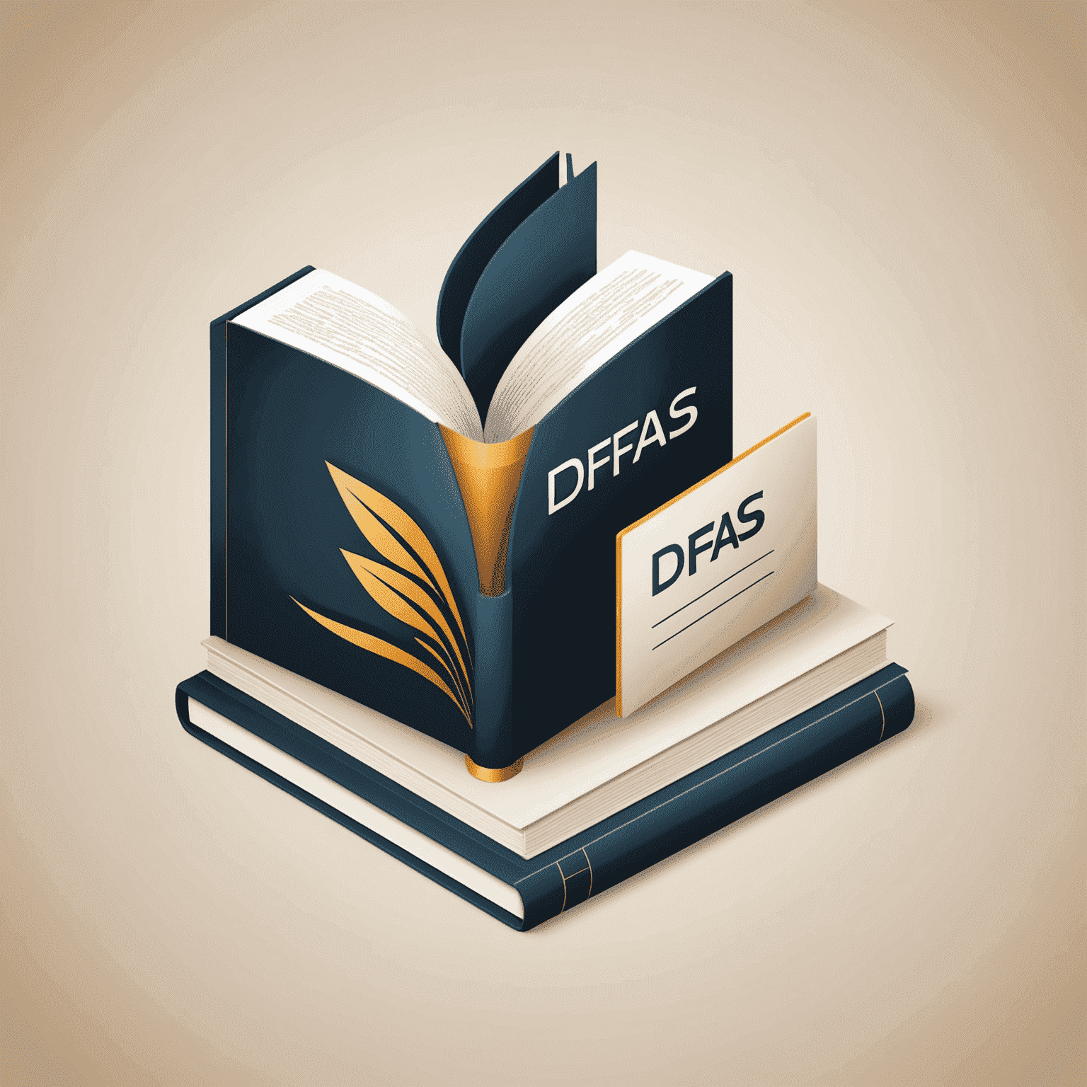 Dfas Publishing logo featuring a stylized book and digital elements, representing the fusion of traditional publishing and modern Dfas technology