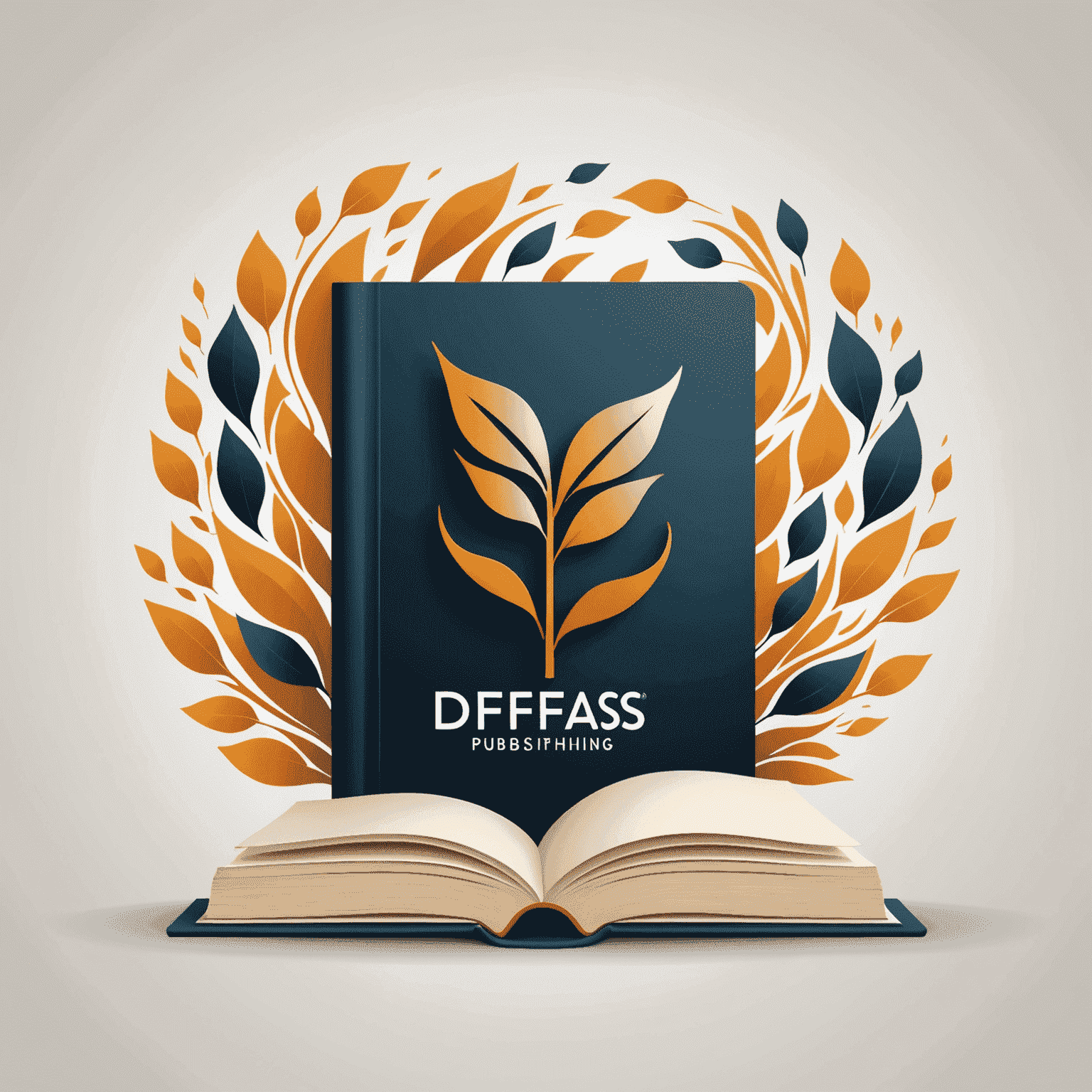 Dfas Publishing logo featuring a stylized book and digital elements, representing the fusion of traditional publishing and modern Dfas technology